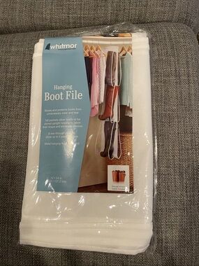 Whitmor Hanging Boot File in White